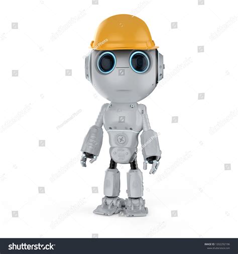 D Rendering Cute Artificial Intelligence Robot