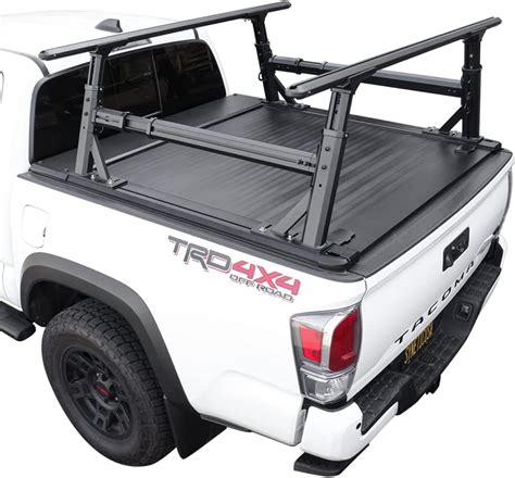 Syneticusa MR Hard Truck Bed Tonneau Cover With Rack Fits 2016 2025