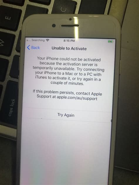 Iphone 7 Unable To Activate Apple Community