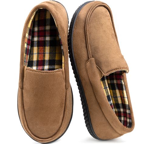 Rock Dove Footwear Men S Moccasin Slippers With Flannel Lining