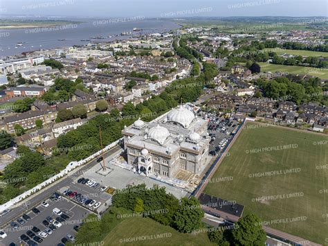 Guru Nanak Darbar Gurdwara Gravesend Aerial Photograph - High Profile ...