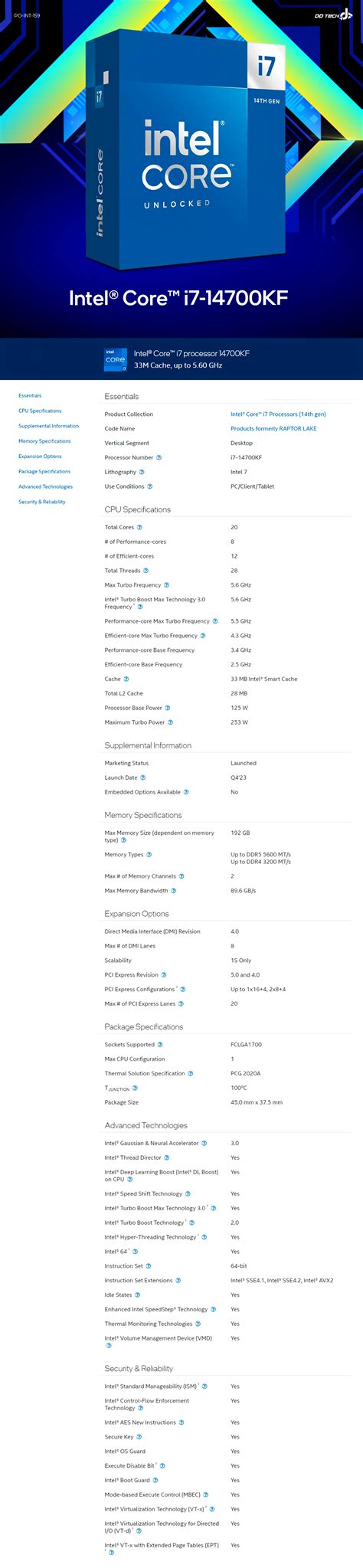 Procesador Intel Core I Kf Core I Th Gen Core P E