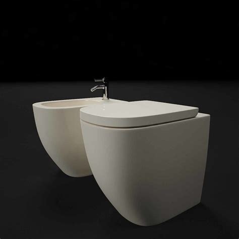 Laufen Palomba Floorstanding Bidet And WC 3D Model CGTrader