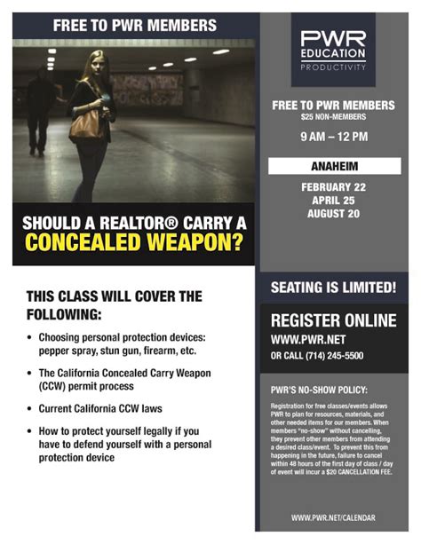 California Concealed Carry Weapons Permits for Real Estate Agents | CCW ...