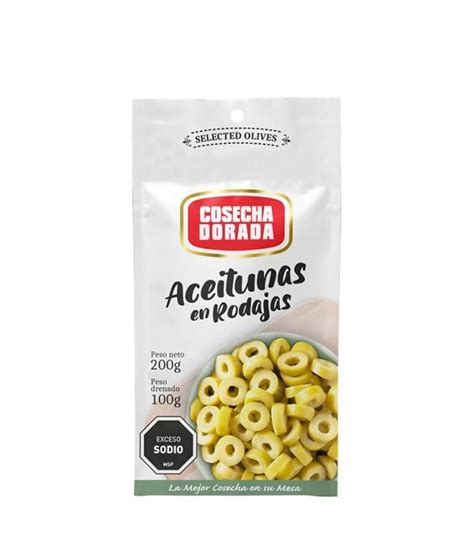 Aceitunas En Rodajas Doypack 200g Cosecha Dorada