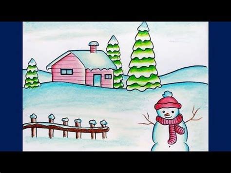 Winter Season Drawing Easy For Kids : Printable seasons flashcards that ...