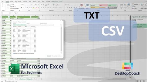 Excel For Beginners 2 Tab Delimited Txt And Csv Youtube