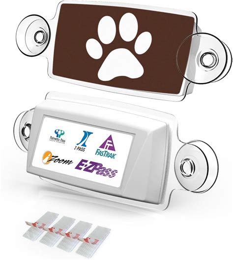 Autoboxclub Paw Ez Pass Holder Ipass Holder Toll Pass Holder For Most Us States