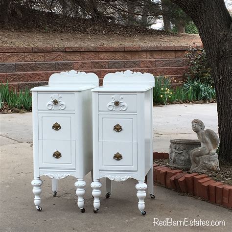 Antique Nightstands Painted Any Color Re Purposed Wood Antique