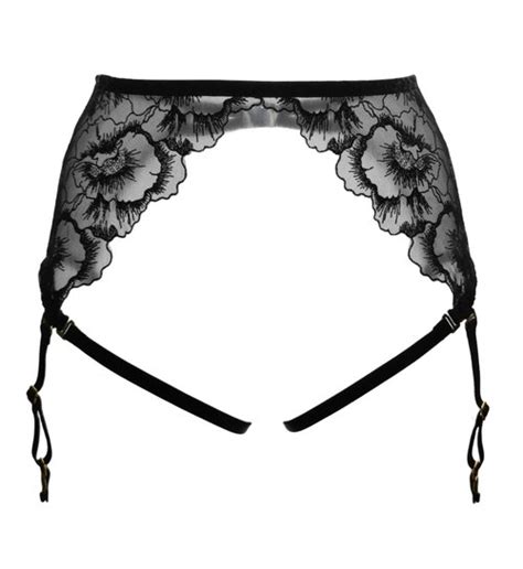 Flower Lace Garter Belt Sexy Lace Lingerie Adjustable Straps Underwear Marina V