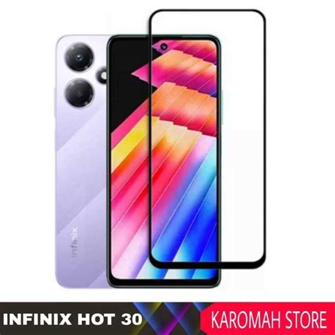 Tempered Glass INFINIX HOT HOT I I HOT G Anti Gores Kaca Warna Hitam Full