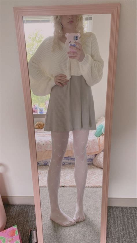 Pastel Mori Kei Outfit Inspo Soft Femboy Outfits High Socks