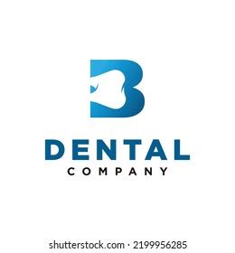 B Letter Initial Dental Modern Logo Stock Vector (Royalty Free ...