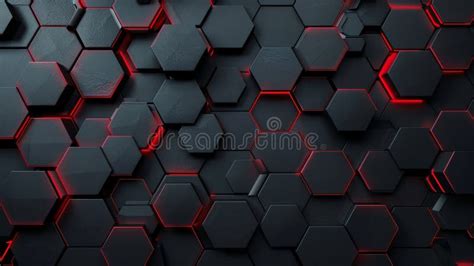 Vibrant Red And Black 3d Abstract Business Background For Modern