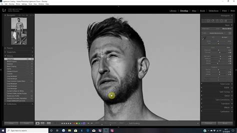 Lightroom Portrait Tutorial 1 Black And White Editing Youtube