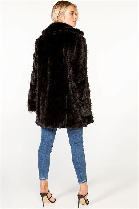 Midi Faux Fur Coat Ladies Clothing And Jackets And Coats Bardot