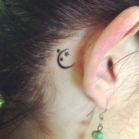 Pin By Jennifer Brady On Tats Behind Ear Tattoos Star Tattoos Behind Ear Star Tattoos