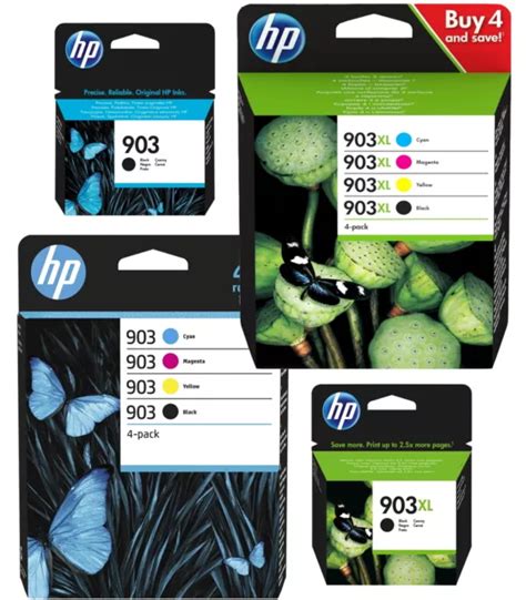 ORIGINAL HP 903 903 XL Tinte Patronen Druckerpatrone Multipack Set