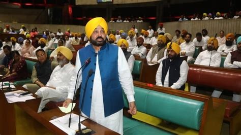 Bhagwant Mann tables confidence motion amid opposition protest | Latest ...