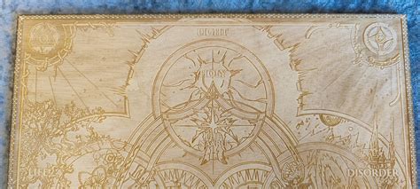 Laser Engraved World Of Warcraft Chronicles Cosmology Chart Etsy