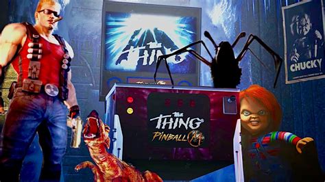 Pinball M Horror Pinball With The Thing Chucky Duke Nukem Tables