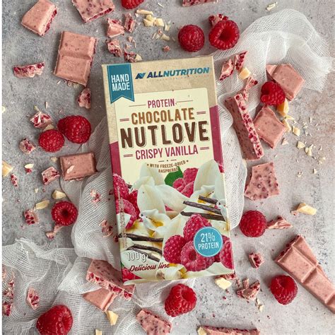 Protein Chocolate Nutlove Crispy Vanilla G Allnutrition Z