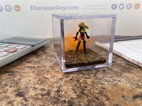 Ms Marvel 2 Inch Decorative Diorama Cube Etsy