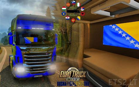 Scania Balkan Cabin Flags | ETS 2 mods