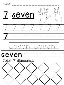 Handwriting Numbers 1-10 by LearningLovingTeacher | TpT