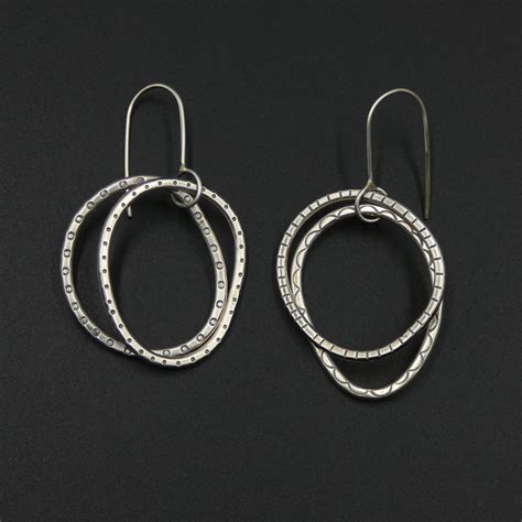 Double Hoop Earrings Mid Cornwall Galleries