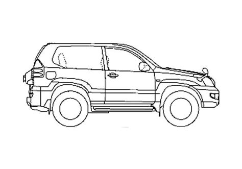 Download Drawing Toyota Land Cruiser Prado 120 Swb Suv 2007 In Ai Pdf