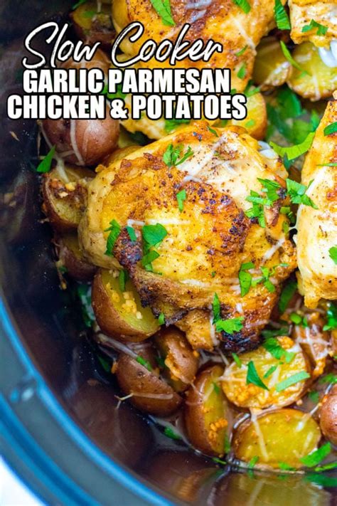 Slow Cooker Garlic Parmesan Chicken