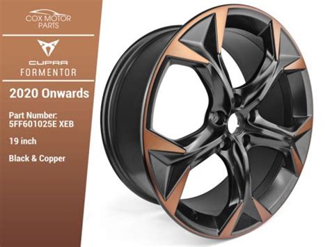 Genuine Cupra Formentor Black Copper Alloy Wheel Set