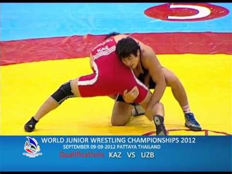 WORLD JUNIOR WRESTLING CHAMPIONSHIPS 2012 KAZ VS UZB YouTube