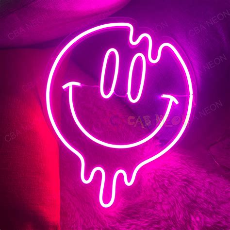 Neon Smiley Face