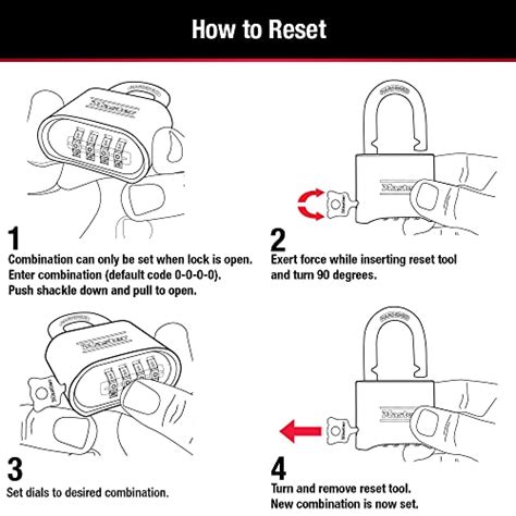 Master Lock Combination Lock Set Your Own Combination Lock Indoor And