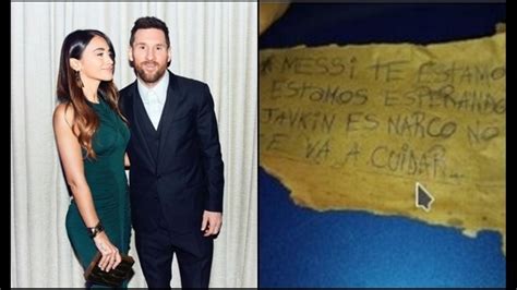 Messi Te Estamos Esperando La Amenaza Que Dejaron Los Delincuentes