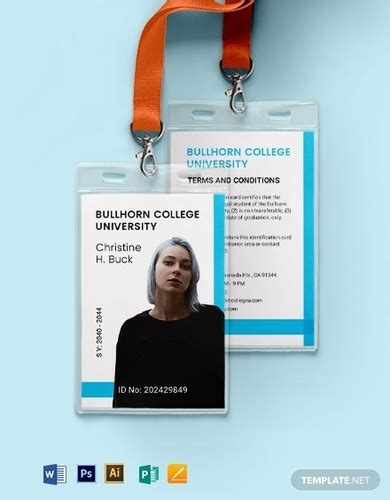 College ID Card - 10+ Examples, Format, Illustrator, Word, Pages ...