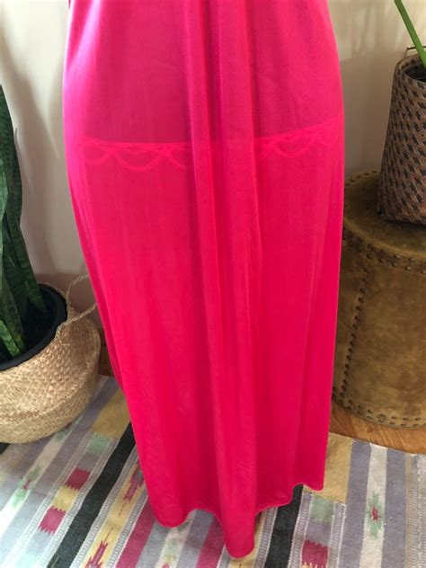 Vintage Kayser Pink Nightgown Nighty Lingerie L Gem