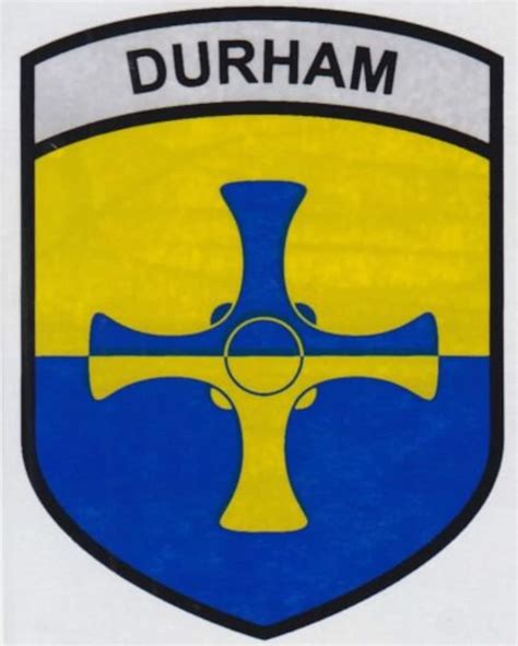 County Durham Flag Car Sticker Shield Self Cling Etsy