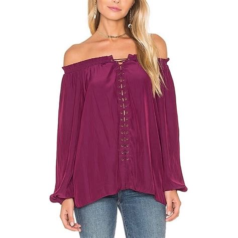 Ramy Brook Tops Ramy Brook Jackie Off The Shoulder Peasant Blouse