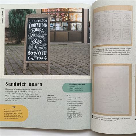 The Big Awesome Book Of Hand And Chalk Lettering Перо Маркет