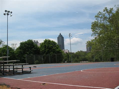 Park With Basketball Court