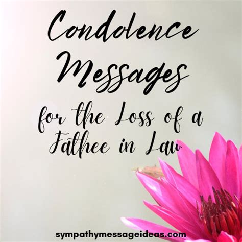 Condolence Messages For Loss Of Father In Law Sympathy Message Ideas