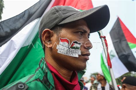 Aksi Solidaritas Bela Rakyat Palestina Antara Foto