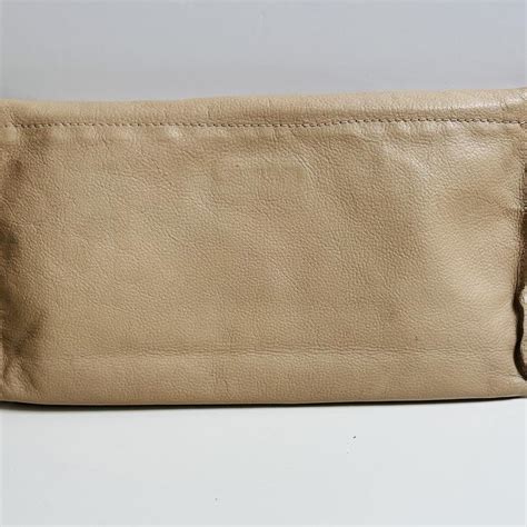 Warehouse Nude Leather Clutch Bag Would Compliment Depop