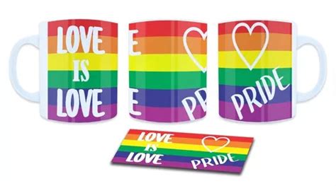 Taza Orgullo Gay Pride Lgbt Arcoiris Modelo Love Is Love Meses Sin Inter S