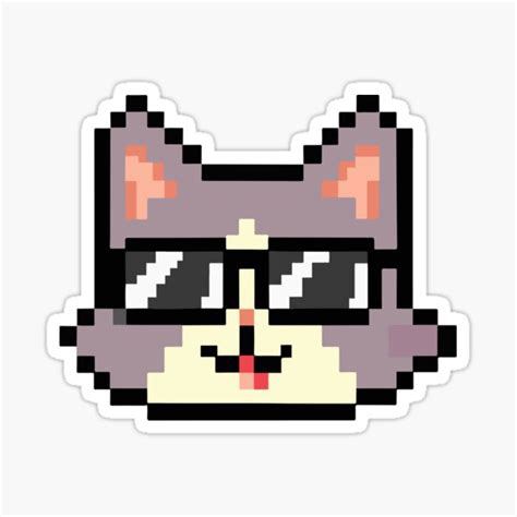 Cute Pixel Cat Wearing Sunglasses Pixel Art Cute Funny Phone