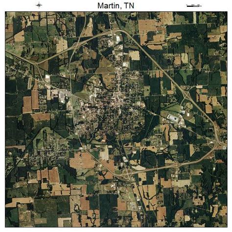 Aerial Photography Map Of Martin Tn Tennessee