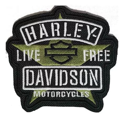 Parche Harley Davidson Bordado live Free Cuotas sin interés